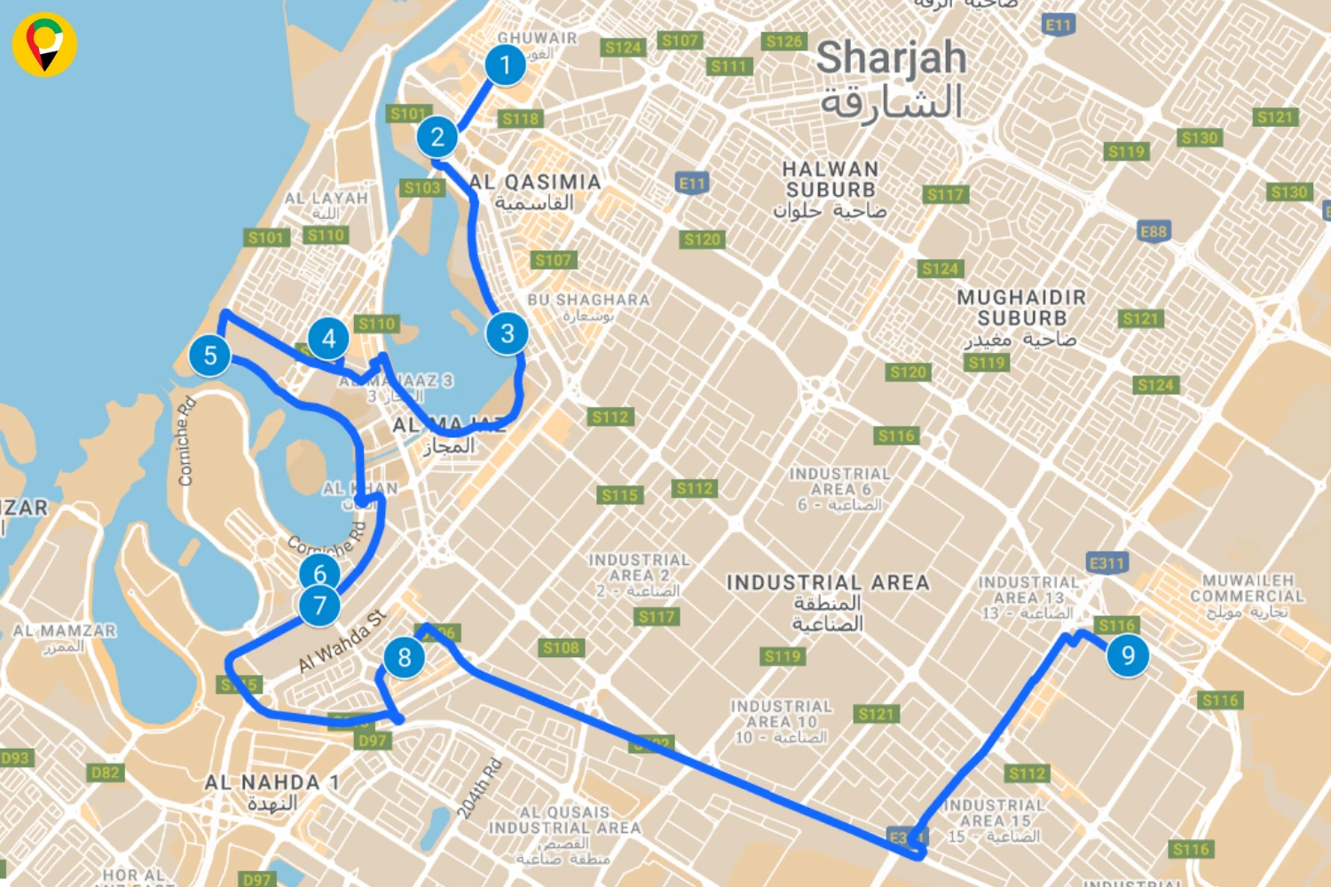 Bus Route Timings Sharjah