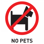 No Pets 150X150 1