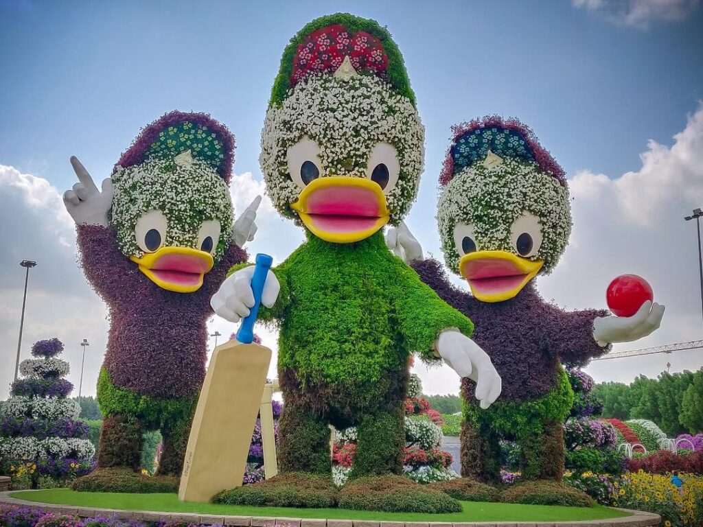 beautiful garden ducks dubai miracle garden