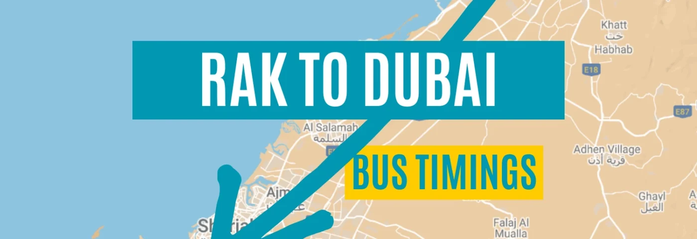 Ras Al Khaimah To Dubai Bus