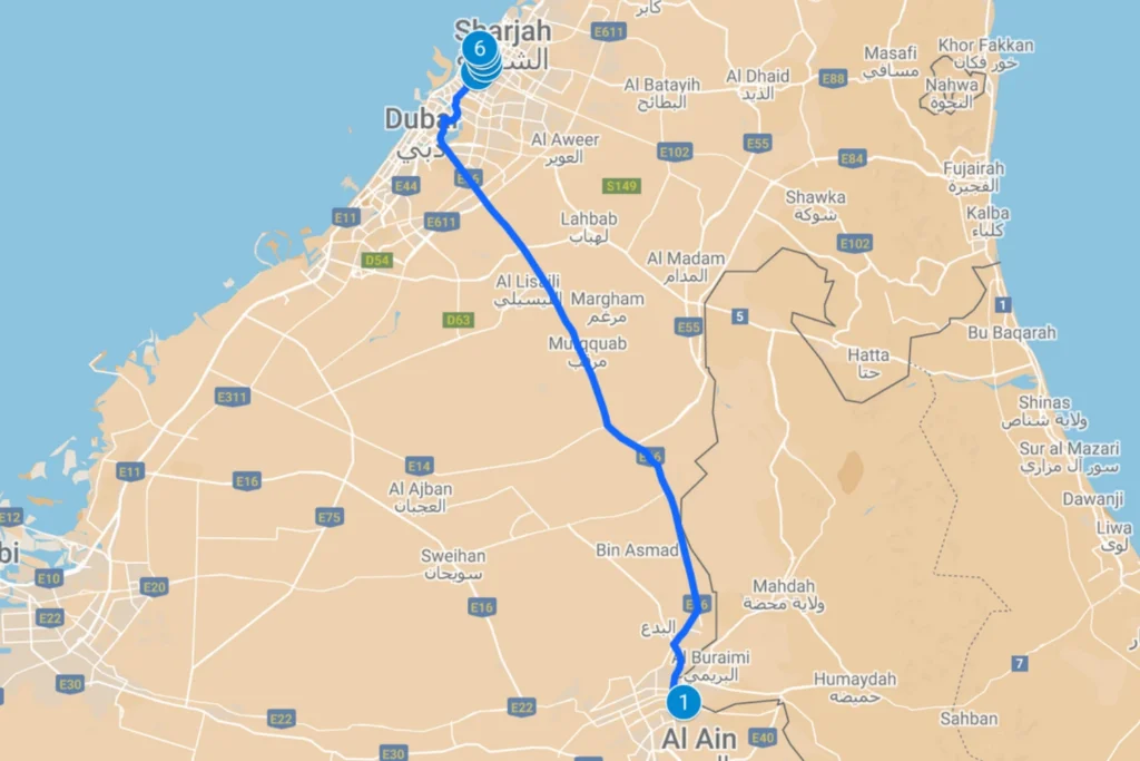 Al Ain To Sharjah