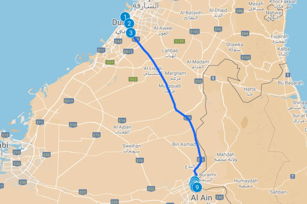 Dubai To Al Ain Bus Timings