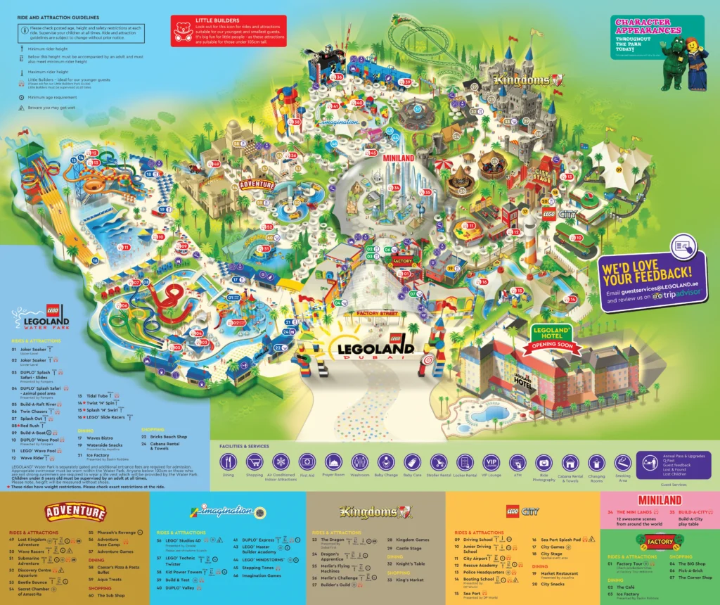 legoland dubai map