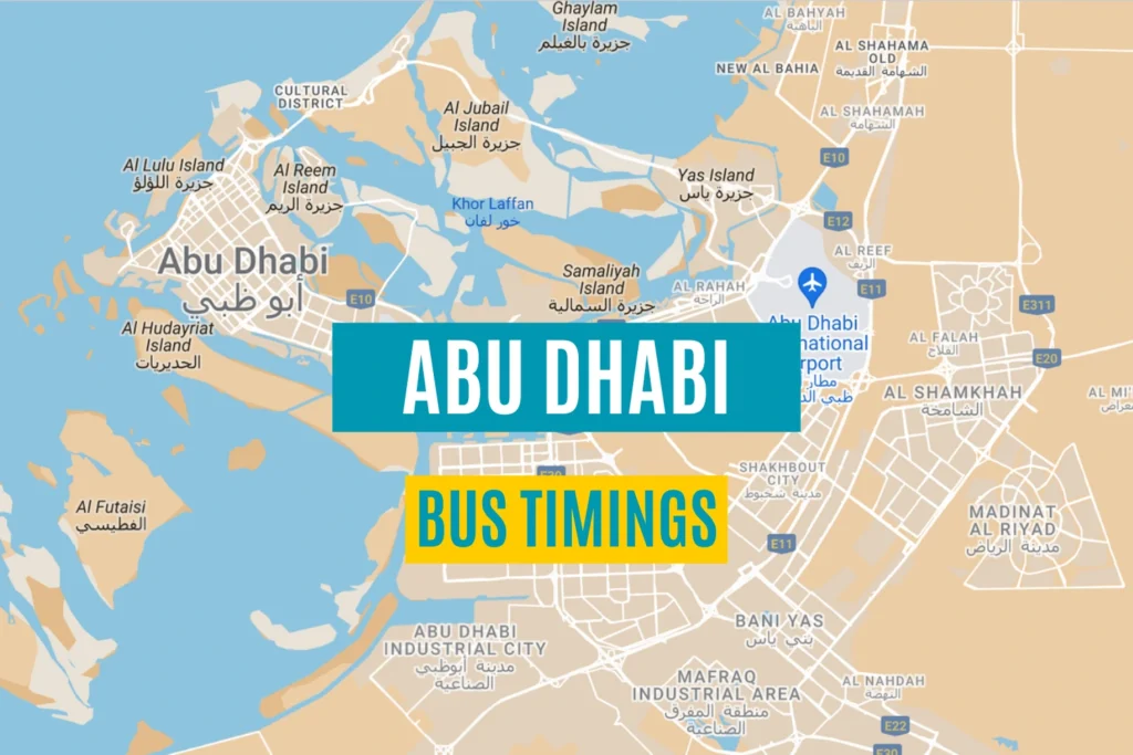 Abu Dhabi Bus Timings
