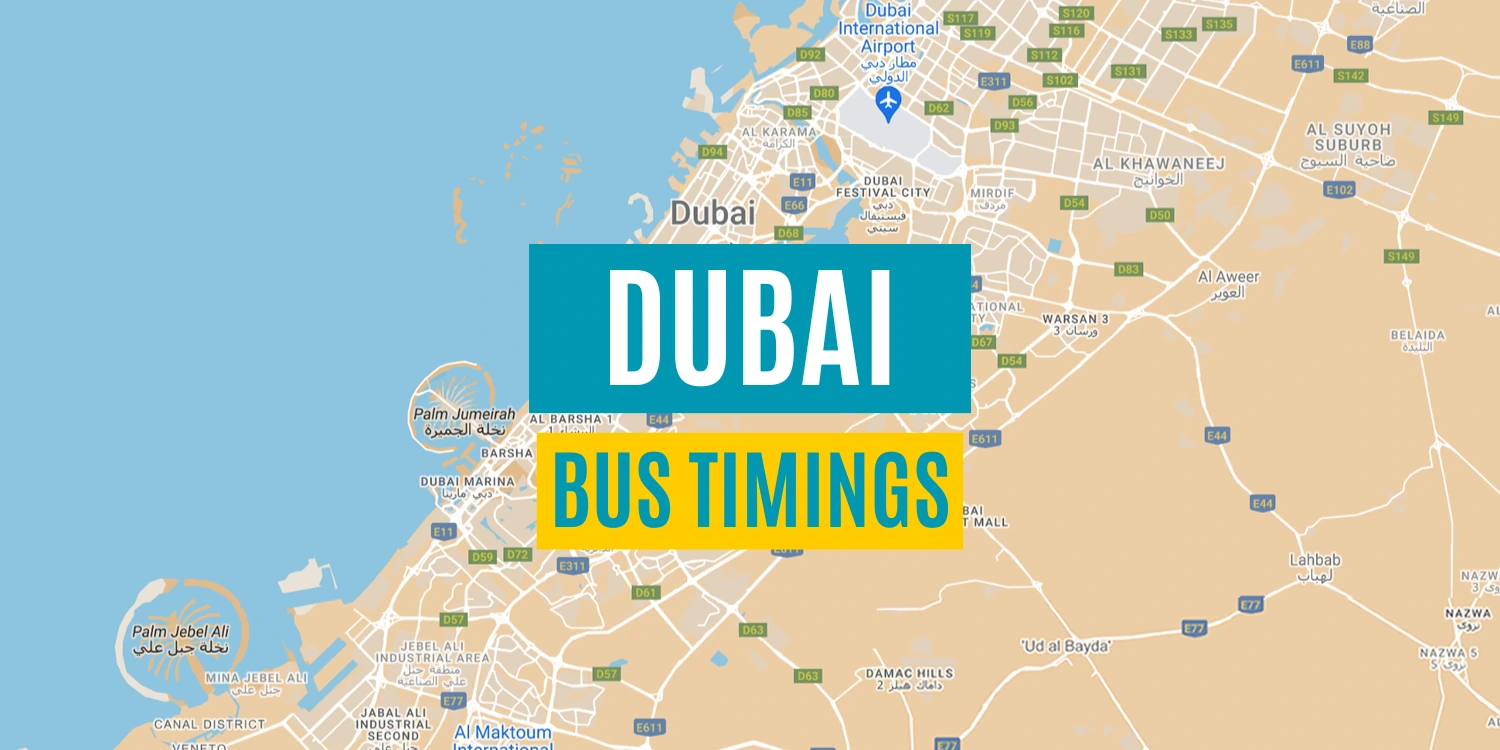 Dubai Bus Timings