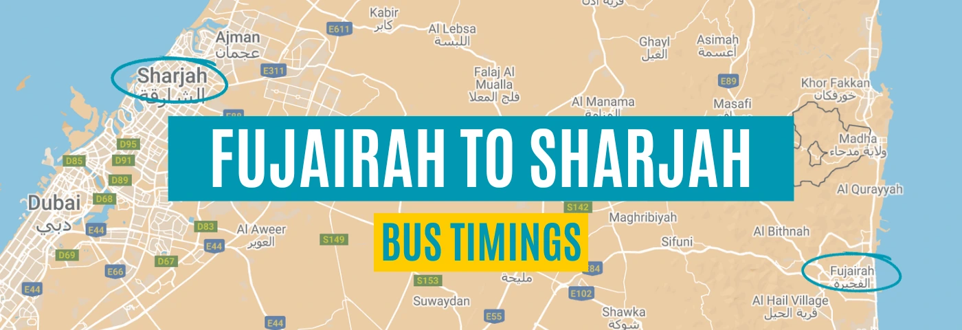 Fujairah To Sharjah Bus Timings